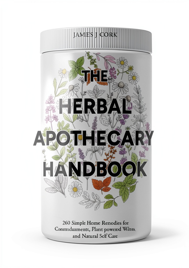 Installing Organic Gardening eBook Sustainable Herbal Remedies English on a wooden desk