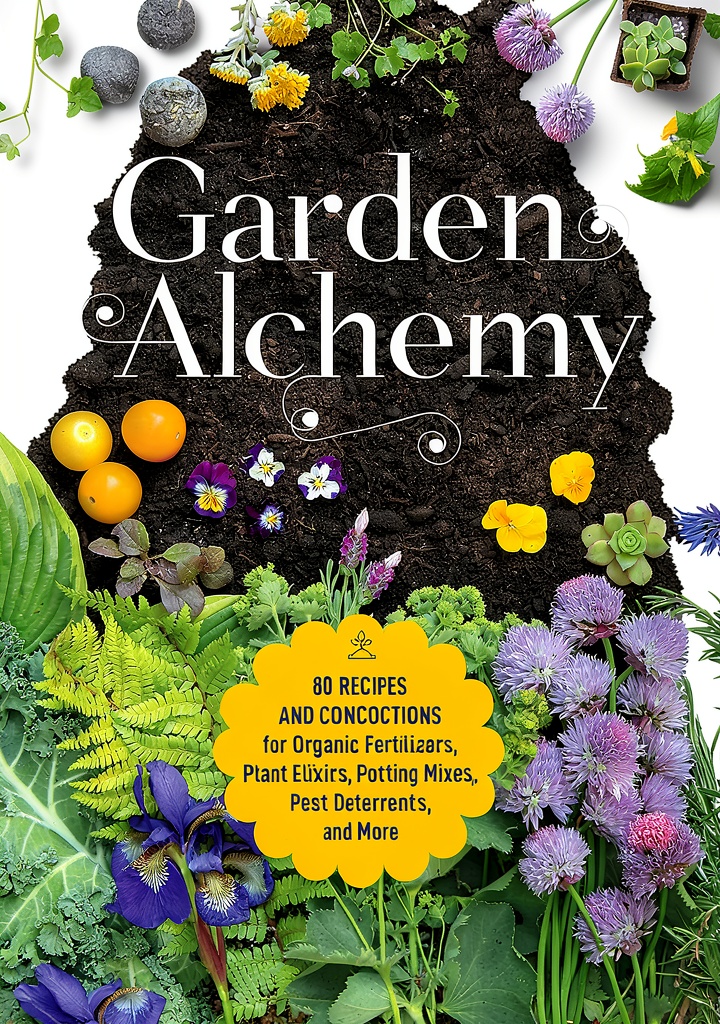 Organic gardening eBook open on a tablet showing vegetable planting diagrams