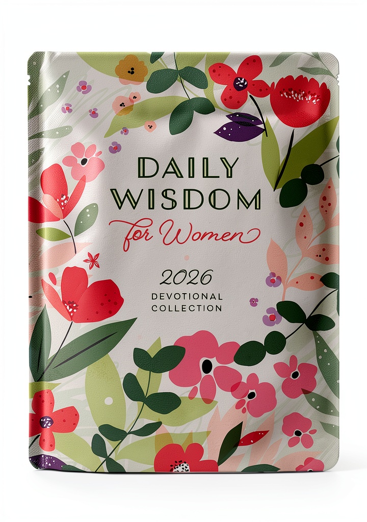 Daily Wisdom devotional open on a Kindle device showing daily reading