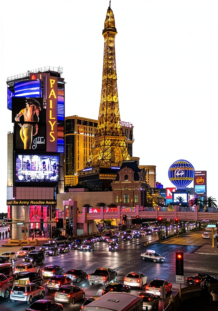 'Las Vegas travel guide displayed on a Kindle device'