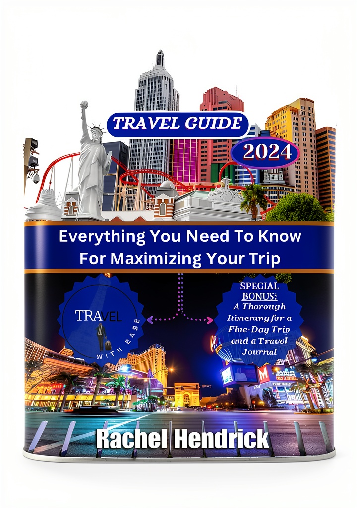 Cover of Las Vegas Travel Guide Kindle Book Hotels Inns English displayed on a Kindle device