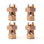 Split Bolt Connector 4PCS Copper Grounding Clamps sustenergy TJ-25-0
