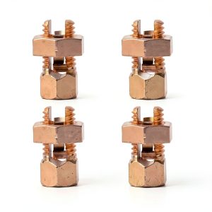 Split Bolt Connector 4PCS Copper Grounding Clamps sustenergy TJ-25-0
