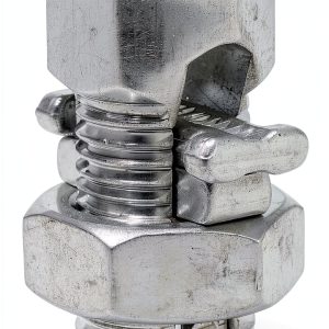 Southwire SB6-10CPDQ2; 2PK Split Bolt Connector; 6 10 STR; Dual-Rated for use with Copper & Aluminum Conductors; 2 Pack; Gray; 2 Piece-0