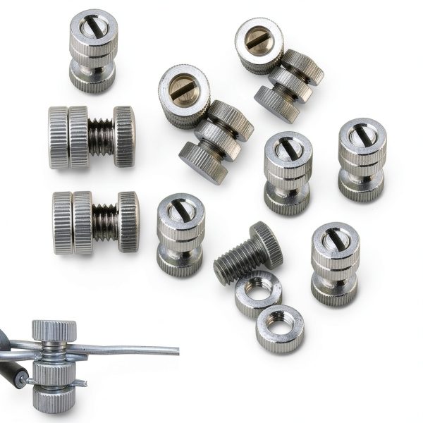 Zuobeiyi Electric Fence Wire Connectors Split Bolt Tensioner Set-4