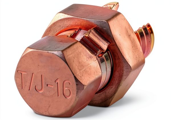 Split Bolt Connector 4PCS Copper Clamps Ruiwaer Reddish‑Brown-3