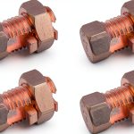 Split Bolt Connector 4PCS Copper Clamps Ruiwaer Reddish‑Brown-0