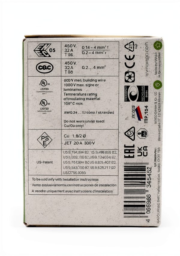 WAGO 221-425 |Splicing Connector Green Range | for Solid, Stranded and fine-Stranded Conductors | 5-Conductor with levers | 24-12 AWG | Transparent housing | [25 Pieces]-7