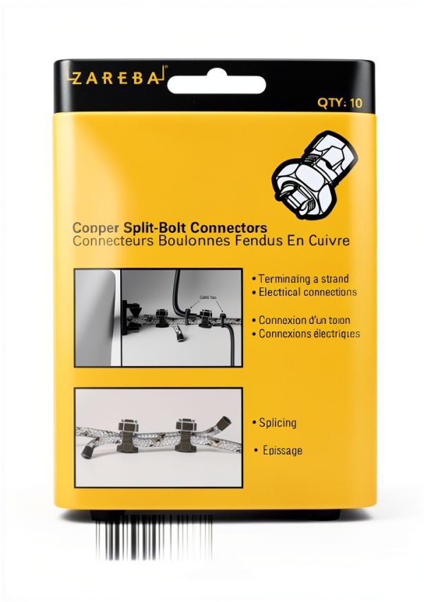 Zareba Copper Split Bolt Connector ASPLTC10-Z for Fence & Grounding-1