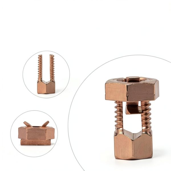 12 Pack Split Bolt Connectors Copper Grounding Clamps EVARSOL TJ-16-3