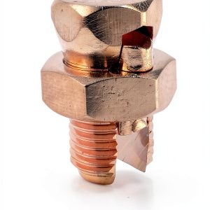 THE CIMPLE CO Size #8, 4 Pack - Copper Split Bolt Connector - Bonding Wire Connector - Grounding Split Bolt for Conductors - Copper Ground Bolt - Size S8, 4 Count-0