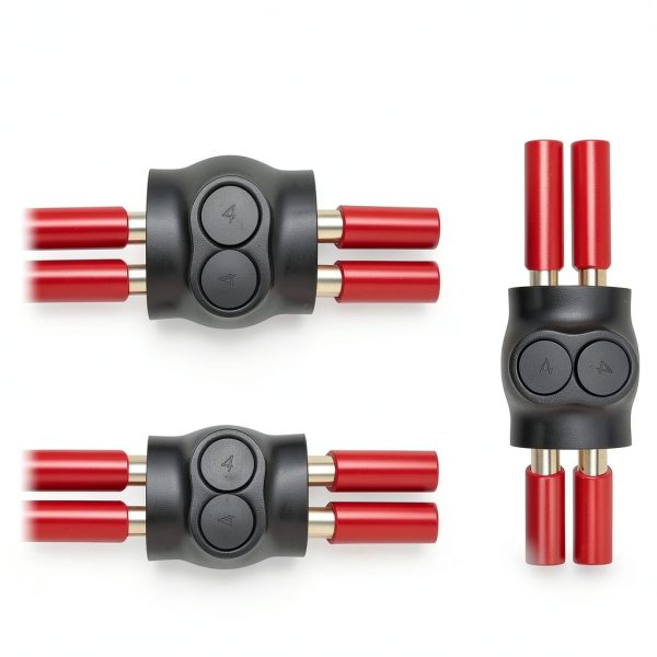 AIRTAK 4-14 AWG Insulated 2-Port Inline Splice Connector Black-5