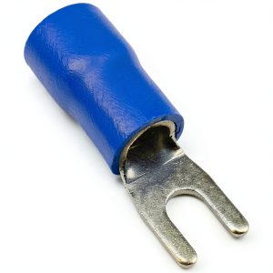 10PCS 6 AWG #10 M5 Insulated Fork Crimp Connector 88A 600V Vinyl CE-0