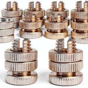 Split Bolt Clamp Wire Connector Skrfren 10pcs Aluminum Alloy Silver-0