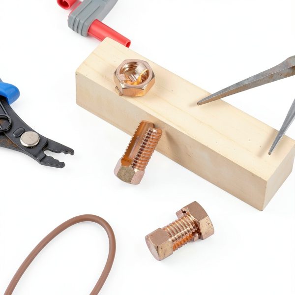 2PCS Split Bolt Connector Superior Strength Split Bolt Connector Copper Grounding Clamps for Completing Ground Bonding to Bare Wires TJ-16-7