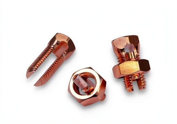 SatelliteSale UL-Listed Copper Coated Brass Split Bolt 5 Pack-3