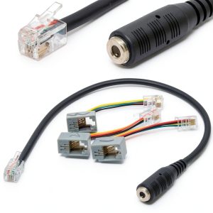 4P4C RJ9/RJ10 to 3.5mm Female Adapter Cable Stereo Converter Telephone Cord for Cisco IP Phones 7931G 7940 7941 7942 MX10 Vista Modular Adaptors-0