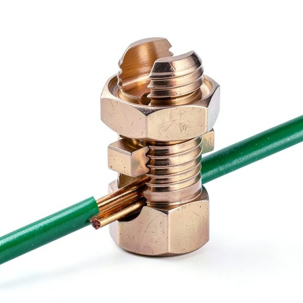 QWORK Grounding Split Bolt Connector 6 Pack Conductive Copper 6-10 AWG-3