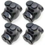 AIRTAK 4-14 AWG Insulated 2-Port Inline Splice Connector Black-0