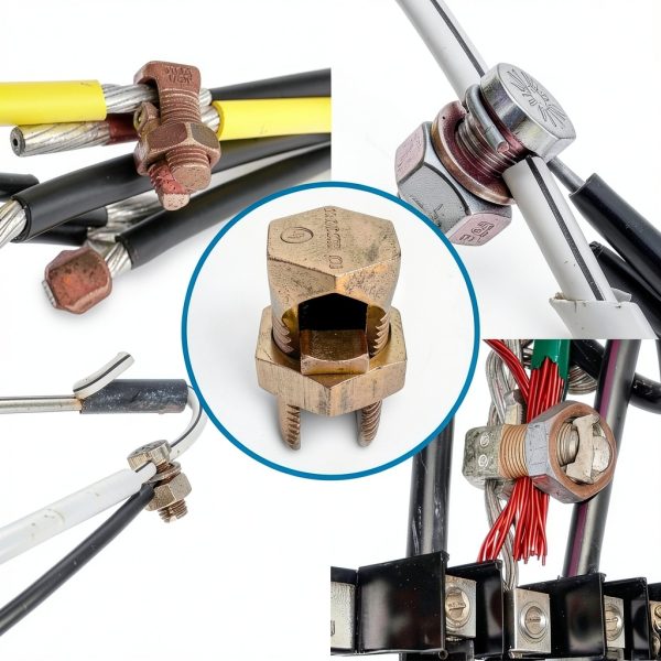 Hex Head Copper Split Bolt Connector 6 AWG 5 Pack OHLECTRIC UL Listed-6